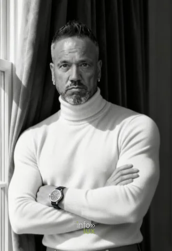 Portrait en noir et blanc de Jenaro Estévez