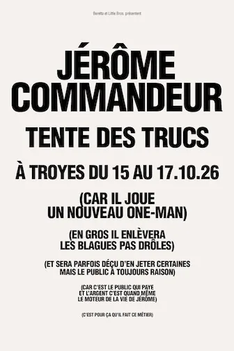 Troyes > Spectacle > Jérôme Commandeur