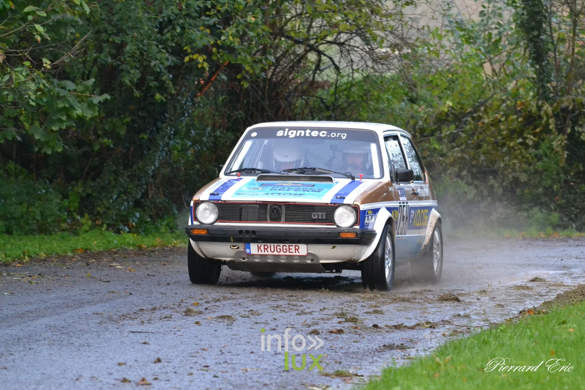 JMC Rallye des Hautes Fagnes 2026 à Jalhay : la Volkswagen Golf GTI n°258 de Fred Bertrand et Valery Soret