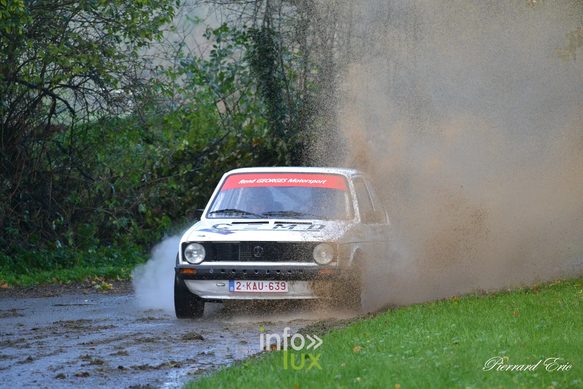 JMC Rallye des Hautes Fagnes 2026 à Jalhay : la Volkswagen Golf GTI n°262 de Cédric Bolette et Romain Lahaye