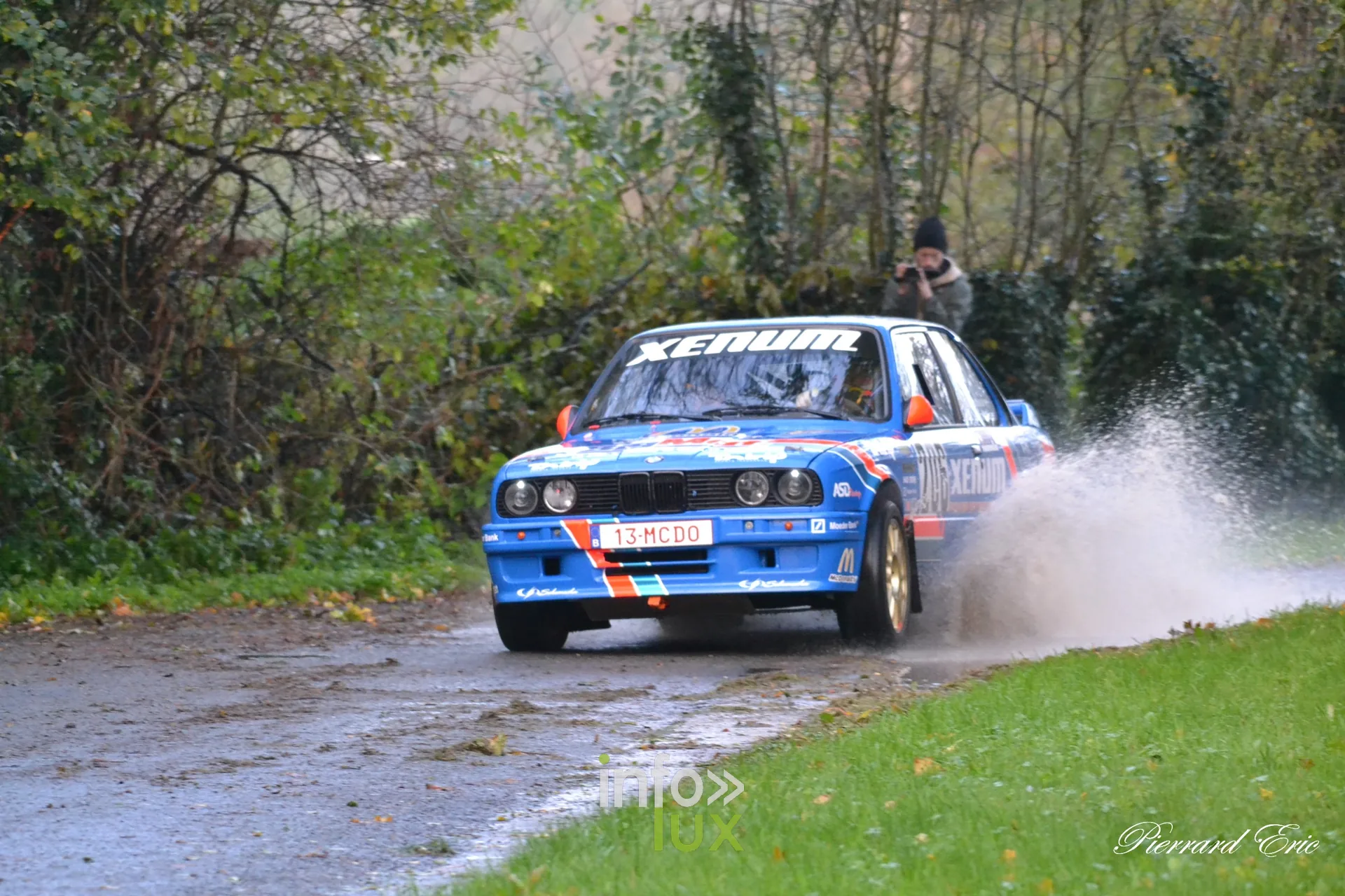 JMC Rallye des Hautes Fagnes 2026 à Jalhay : la BMW 325i E30 n°206 de Fred Bouvy et Jean-Louis Hottelet