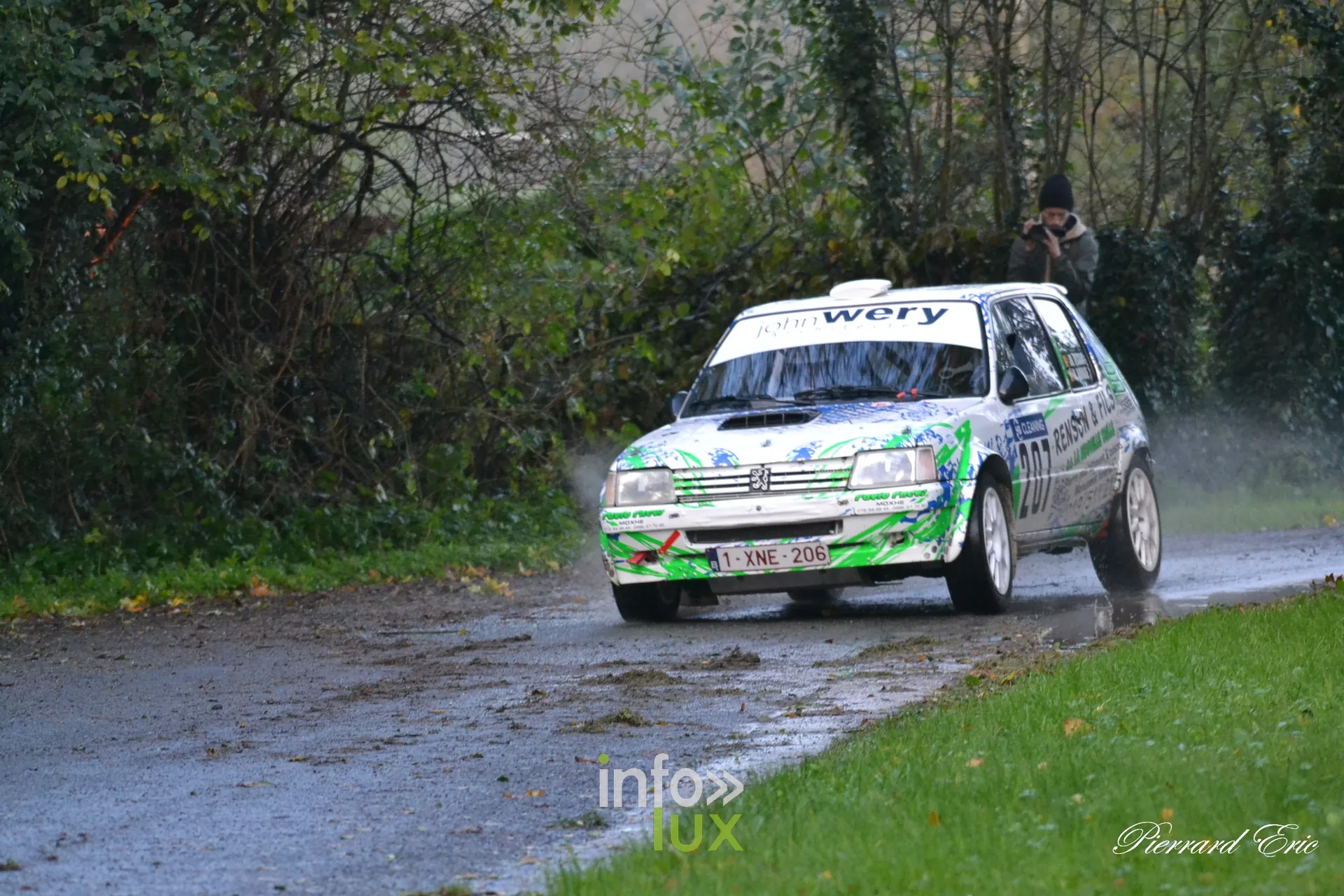 JMC Rallye des Hautes Fagnes 2026 à Jalhay : la Peugeot 205 n°207 de Jean-Marc Dechany et Sophie Monnaie