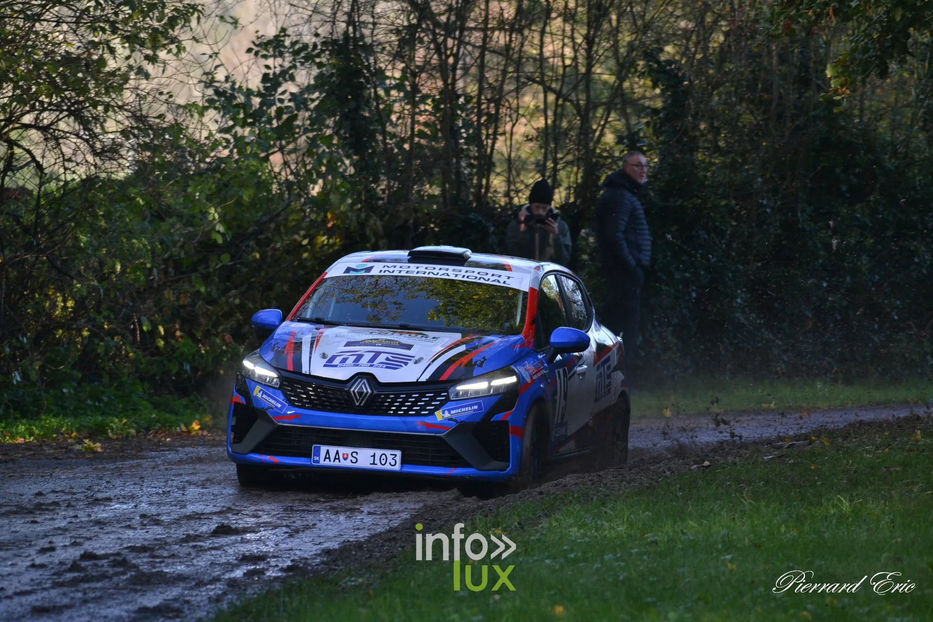 JMC Rallye des Hautes Fagnes 2026 à Jalhay : la Renault Clio Rally5 n°19 de Gilles Dethiège et Quentin Sondervorst