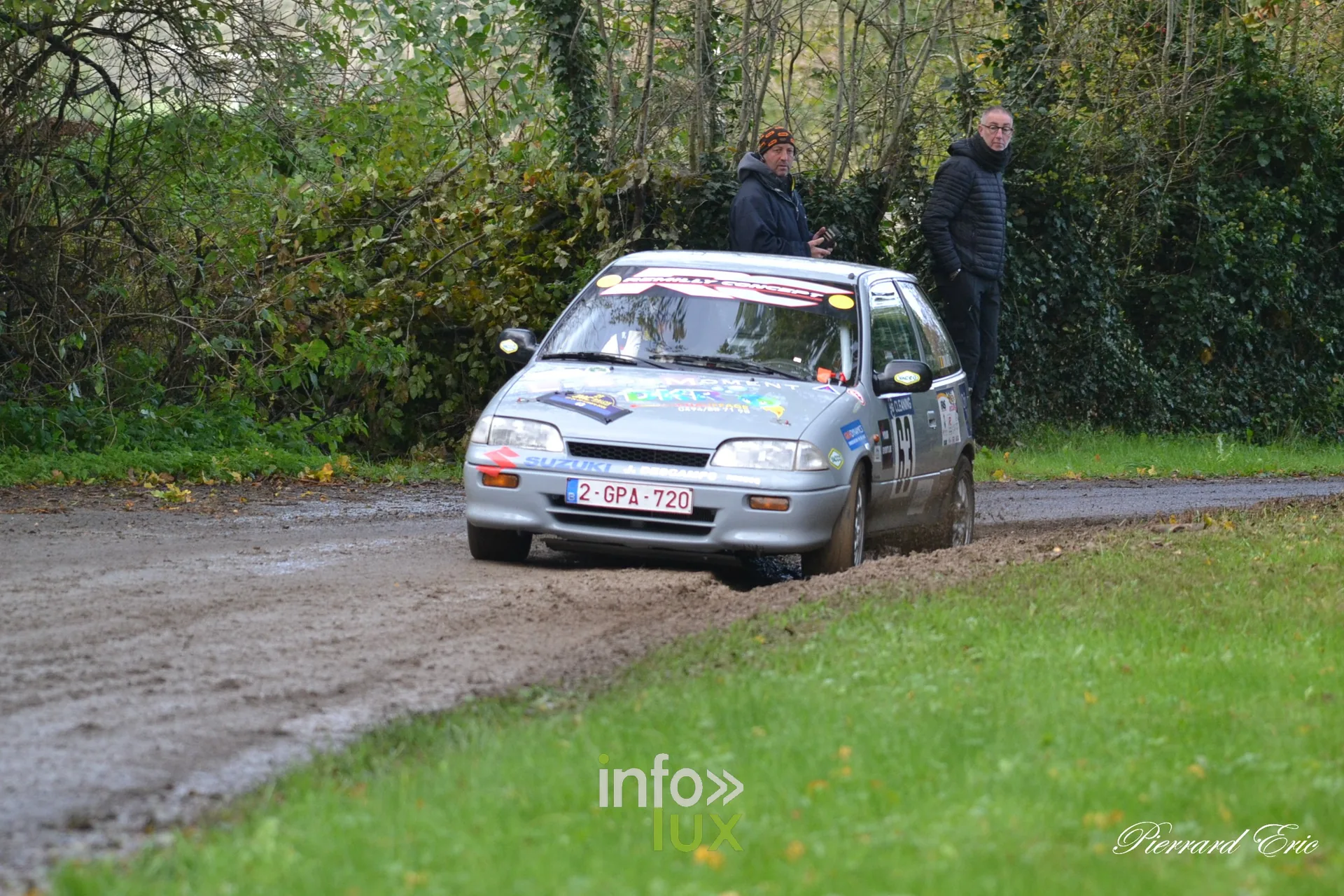 JMC Rallye des Hautes Fagnes 2026 à Jalhay : la Suzuki Swift n°63 de Mathéo Dinjart et Nicolas Gendarme