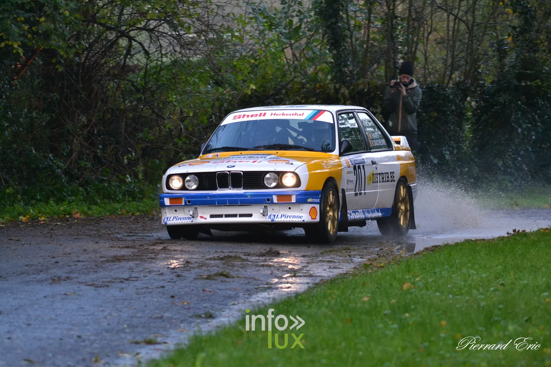 JMC Rallye des Hautes Fagnes 2026 à Jalhay : la BMW M3 E30 n°201 de Nicolas Havet et Vincent Duchesne