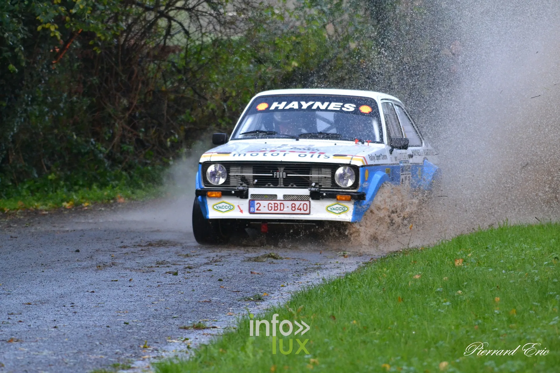 JMC Rallye des Hautes Fagnes 2026 à Jalhay : la Ford Escort Mk2 n°252 de Michael Henrard et Philippe Pirard
