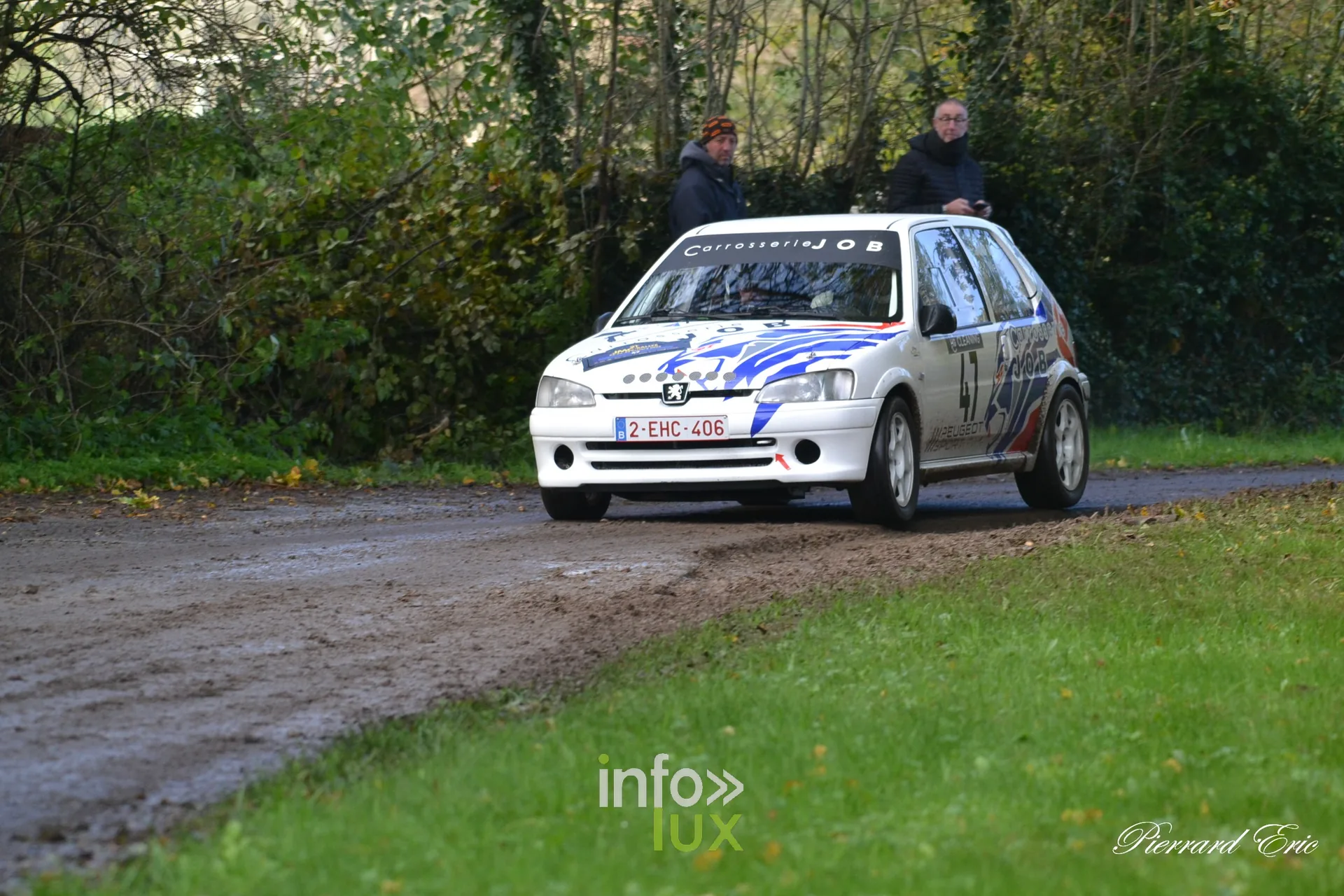 JMC Rallye des Hautes Fagnes 2026 à Jalhay : la Peugeot 106 n°47 de Victor Job et Pierre-Yves Wertz