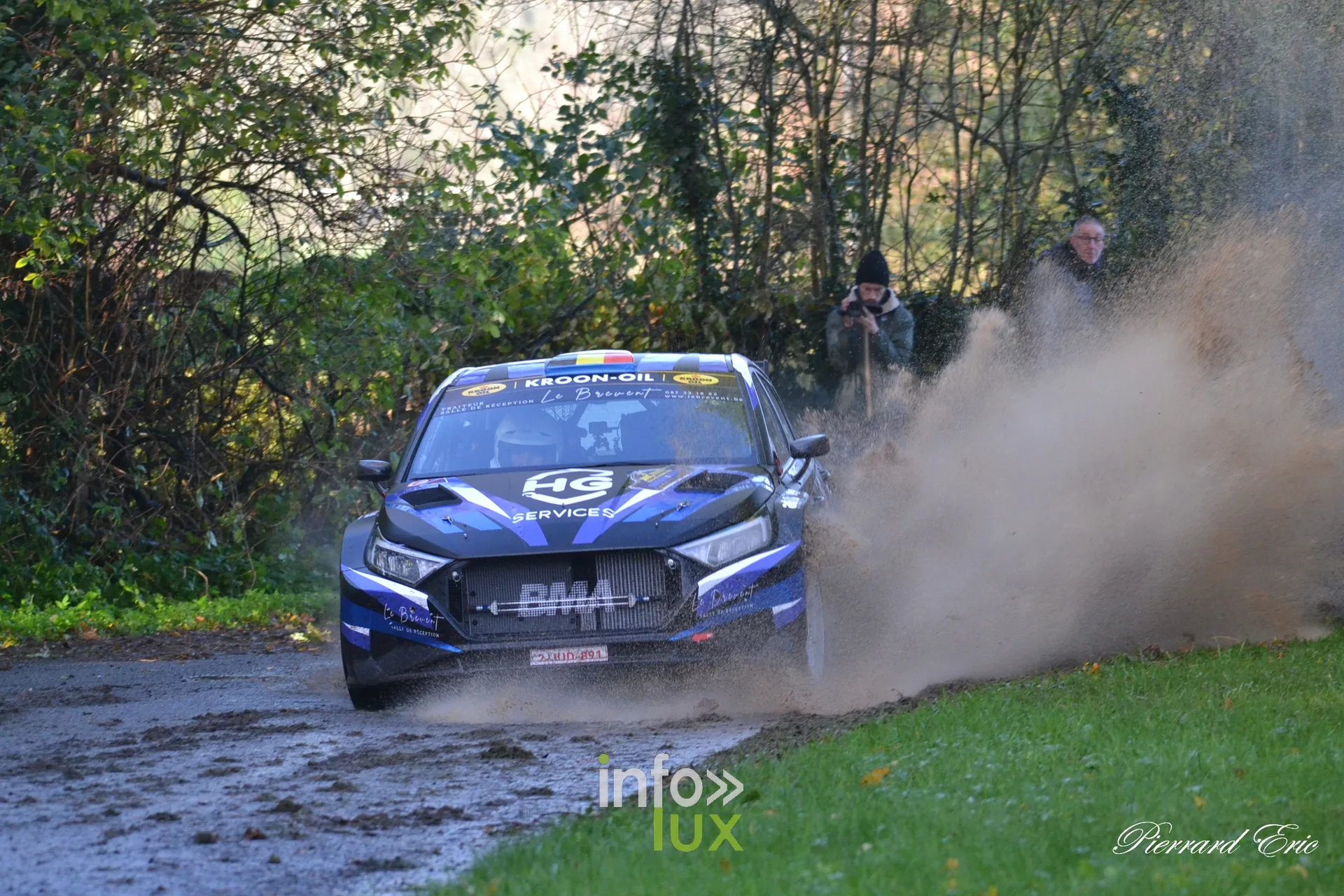 JMC Rallye des Hautes Fagnes 2026 à Jalhay : la Hyundai i20 N Rally2 n°1 de Faustin Lahy et Adrien Beauve