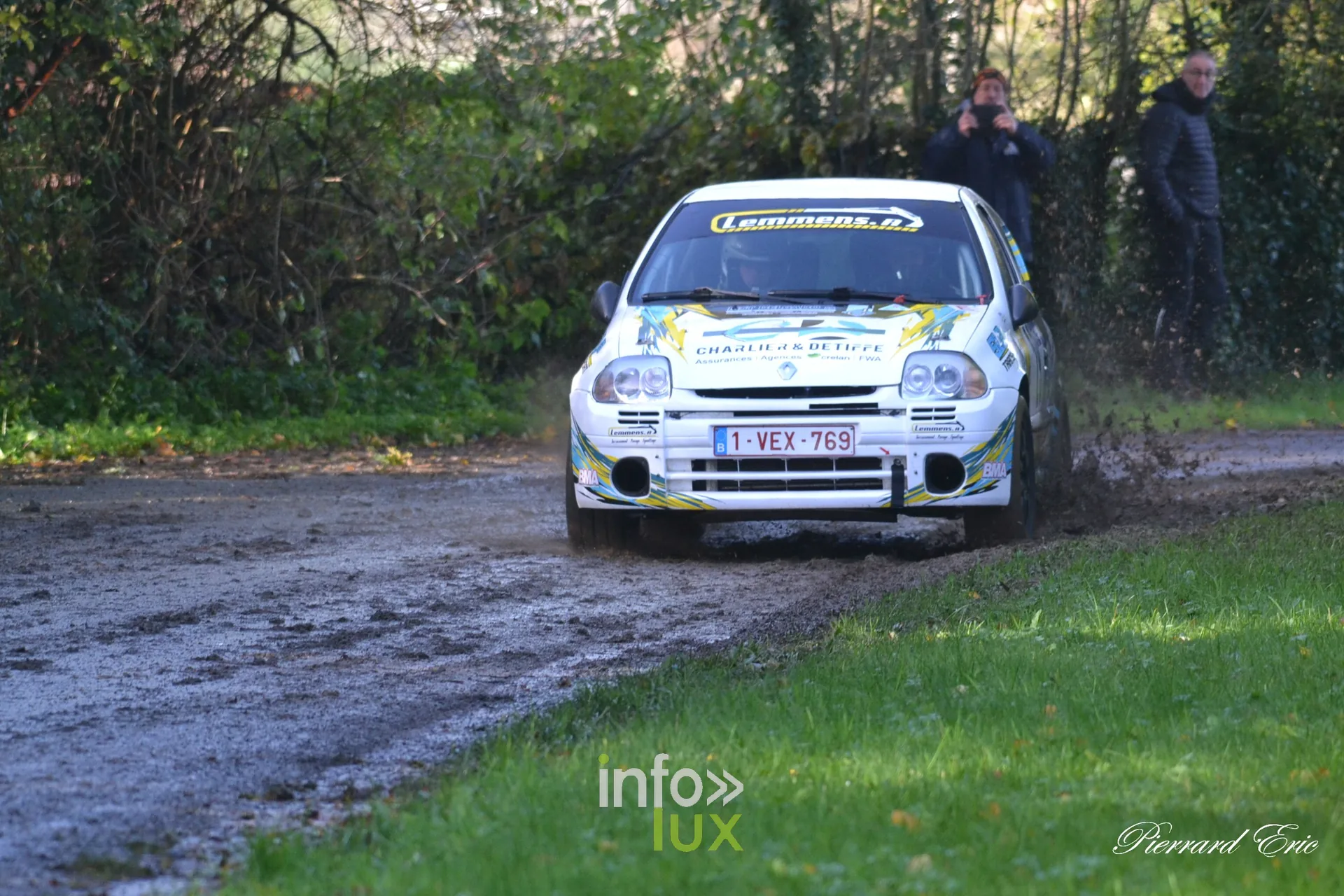 JMC Rallye des Hautes Fagnes 2026 à Jalhay : la Renault Clio RS n°29 de Alan Lemmens et Benoit Beckers