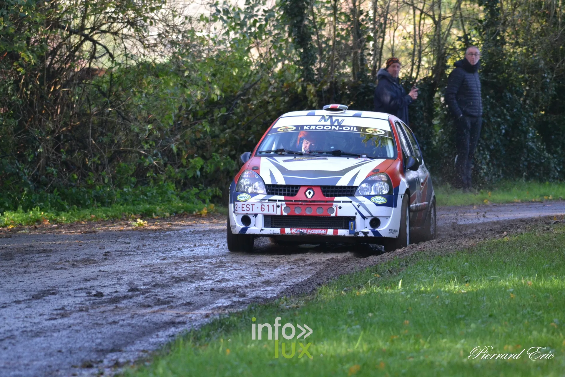 JMC Rallye des Hautes Fagnes 2026 à Jalhay : la Renault Clio RS n°28 de Michaël Pirnay et Stefan Hick