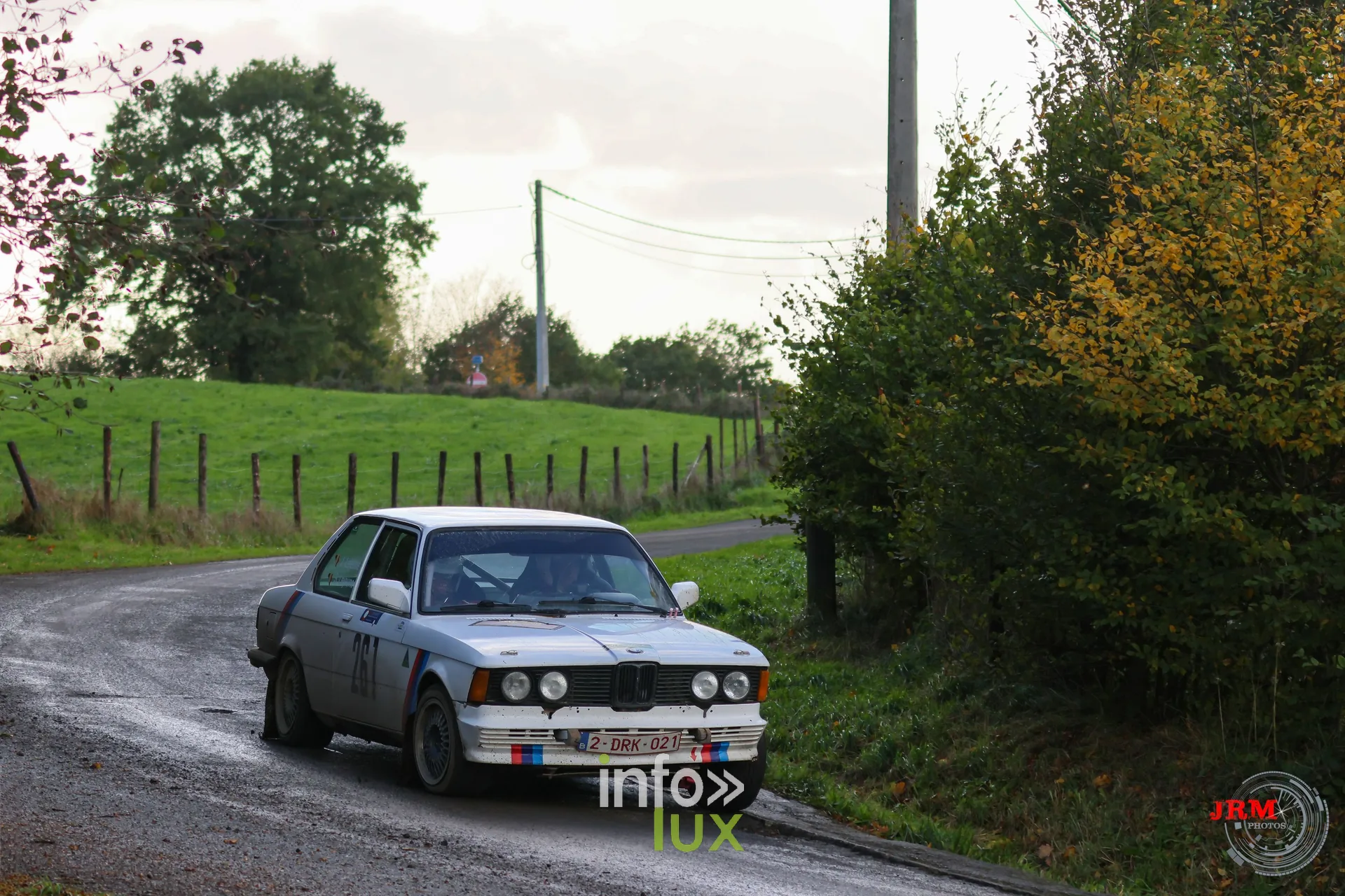 JMC Rallye des Hautes Fagnes 2026 à Jalhay : une BMW sur le parcours (photo Jérémy Leboutte)