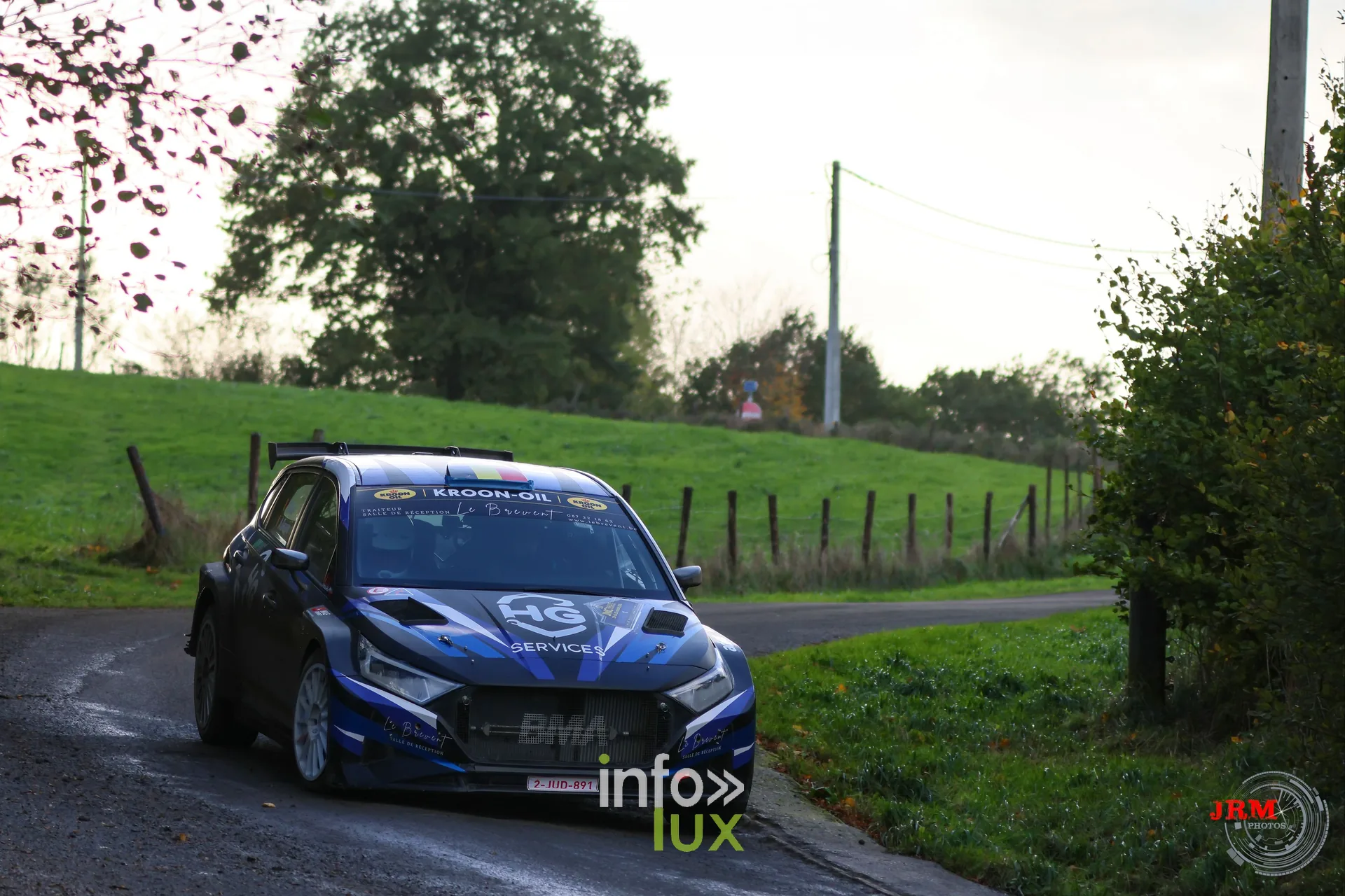 JMC Rallye des Hautes Fagnes 2026 à Jalhay : la Hyundai i20 N Rally2 de Faustin Lahy et Adrien Beauve (photo Jérémy Leboutte)