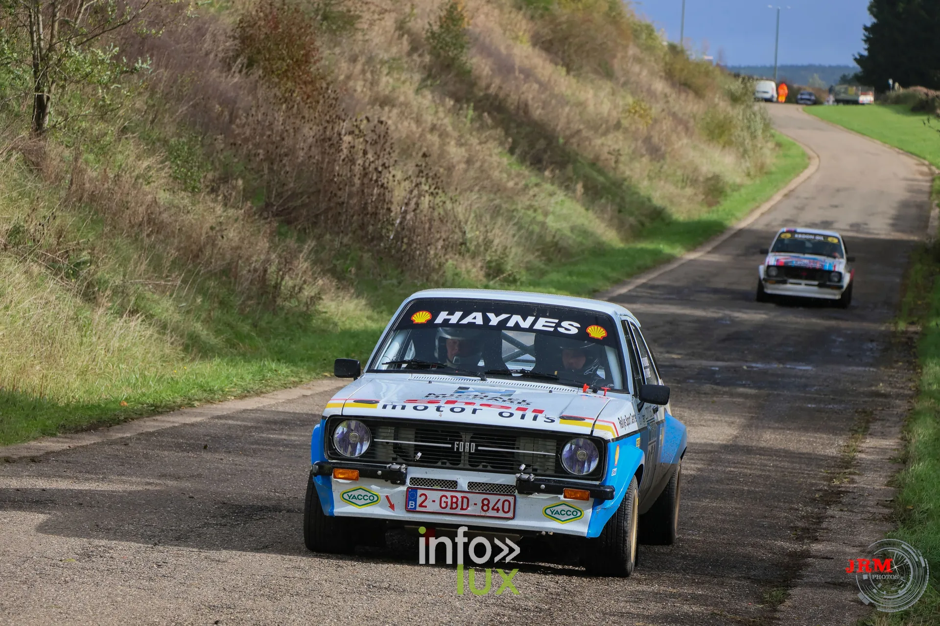 JMC Rallye des Hautes Fagnes 2026 à Jalhay : une Ford Escort sur le parcours (photo Jérémy Leboutte)