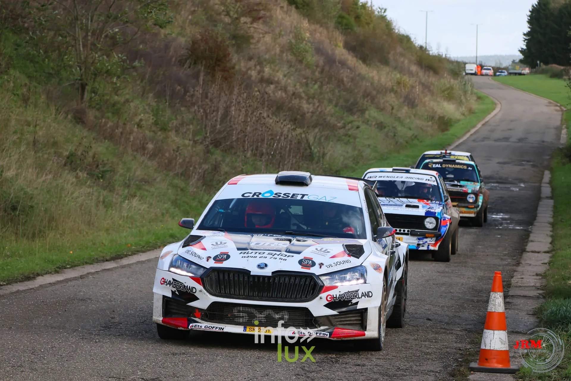 JMC Rallye des Hautes Fagnes 2026 à Jalhay : la Škoda Fabia RS Rally2 d’Arnaud Dédouaire et Thierry Dortu (photo Jérémy Leboutte)