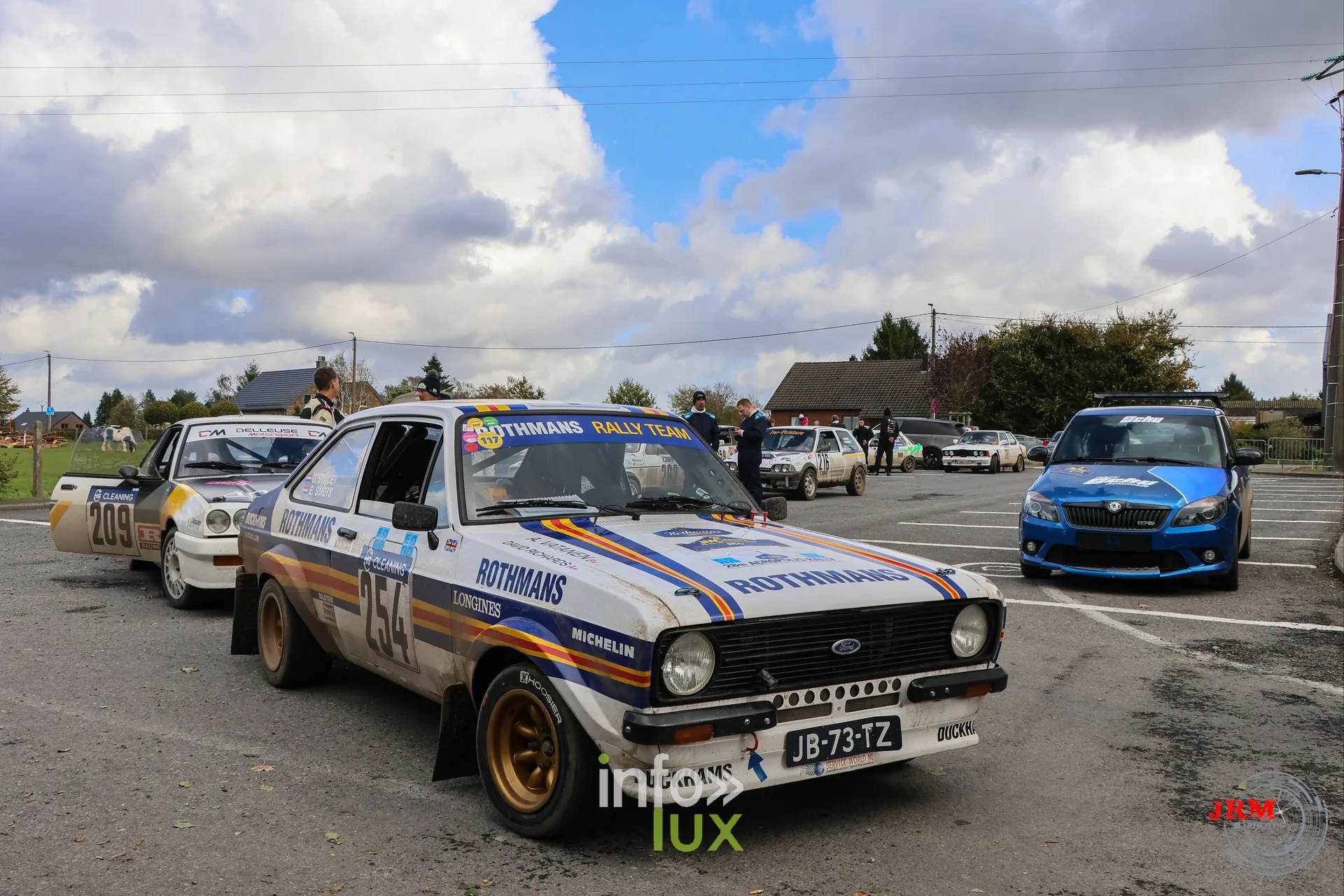 JMC Rallye des Hautes Fagnes 2026 à Jalhay : une Ford Escort à l’arrêt (photo Jérémy Leboutte)