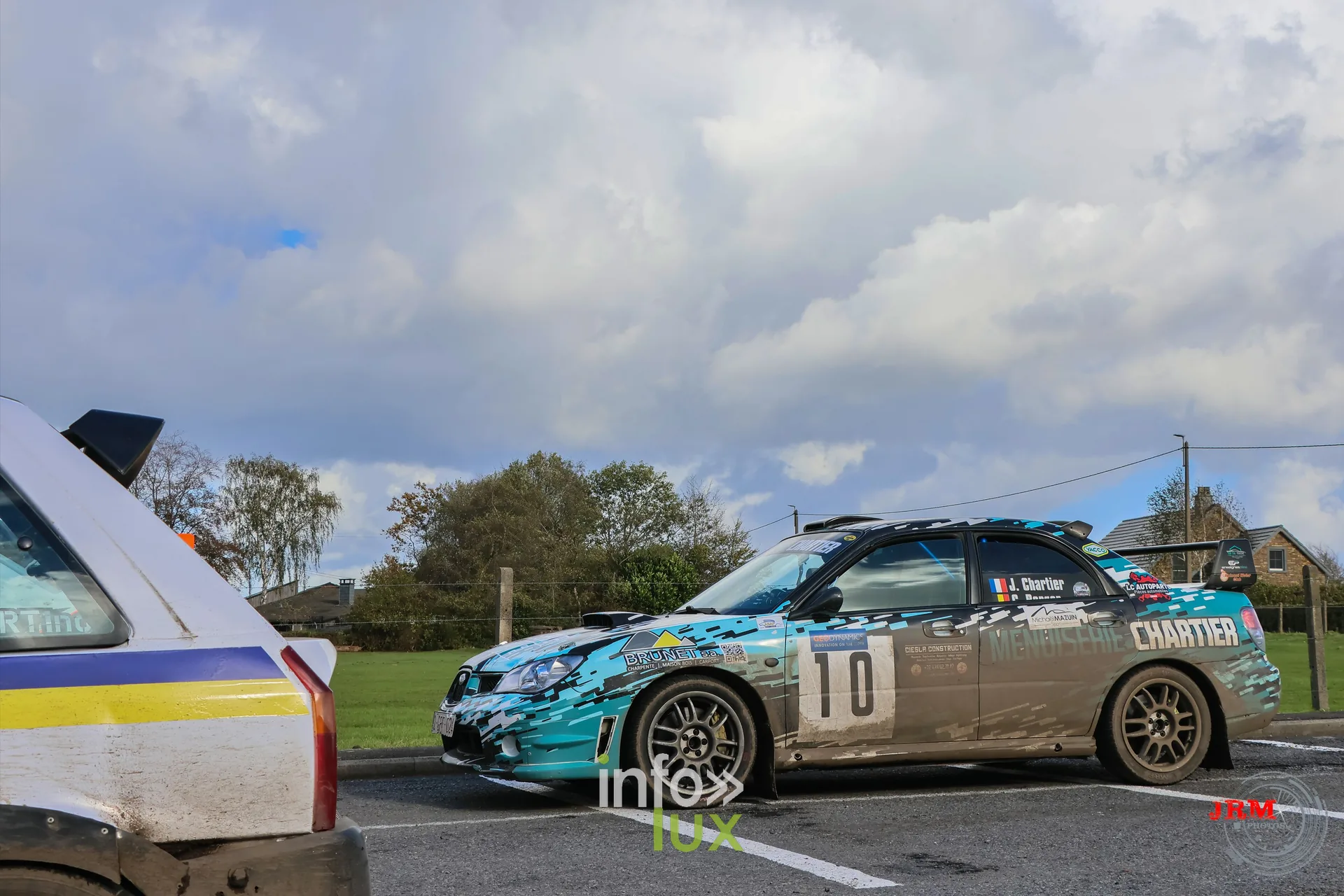 JMC Rallye des Hautes Fagnes 2026 à Jalhay : une Subaru Impreza à l’arrêt (photo Jérémy Leboutte)
