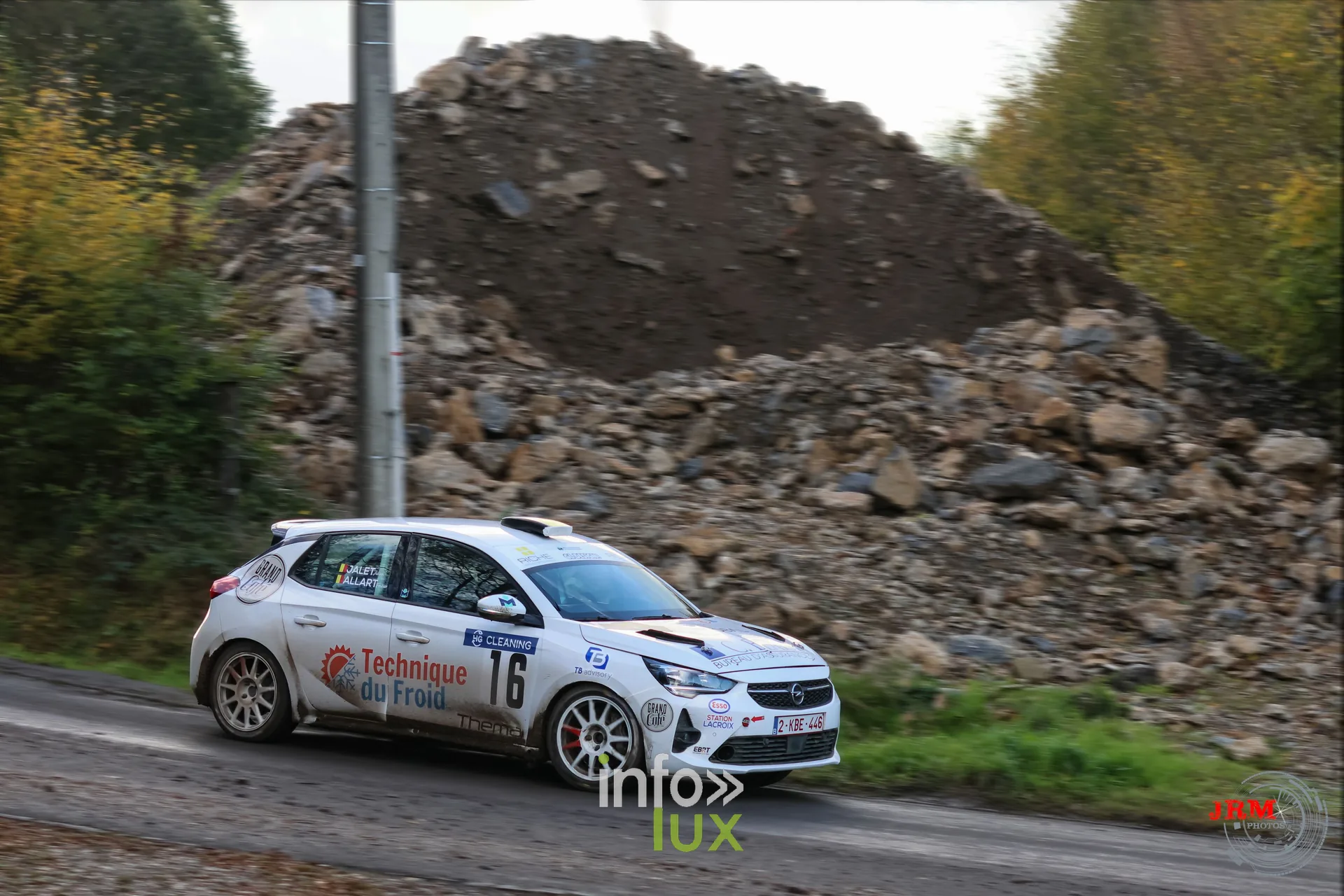 JMC Rallye des Hautes Fagnes 2026 à Jalhay : l’Opel Corsa Rally4 d’Emilien Allart et Johan Jalet (photo Jérémy Leboutte)