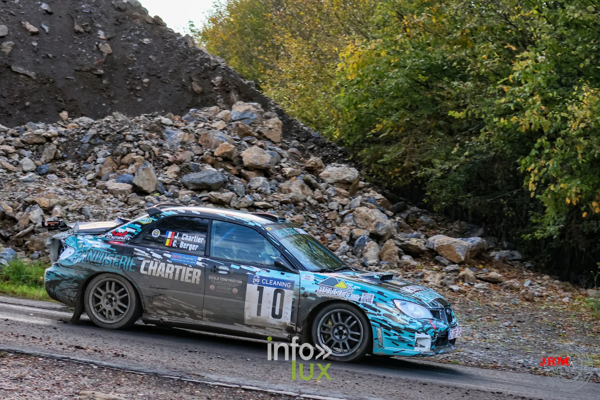 JMC Rallye des Hautes Fagnes 2026 à Jalhay : une Subaru Impreza sur le parcours (photo Jérémy Leboutte)
