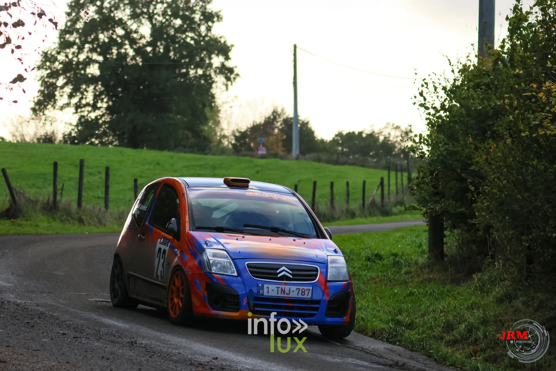 JMC Rallye des Hautes Fagnes 2026 à Jalhay : une Citroën C2 sur le parcours (photo Jérémy Leboutte)