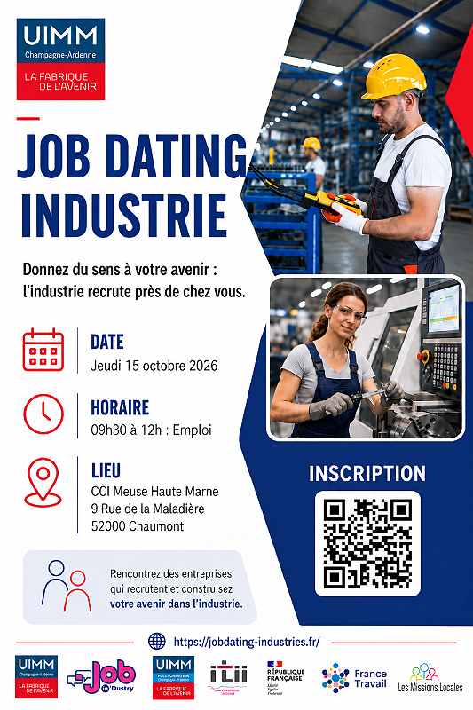 Chaumont > Événement > Job dating industrie