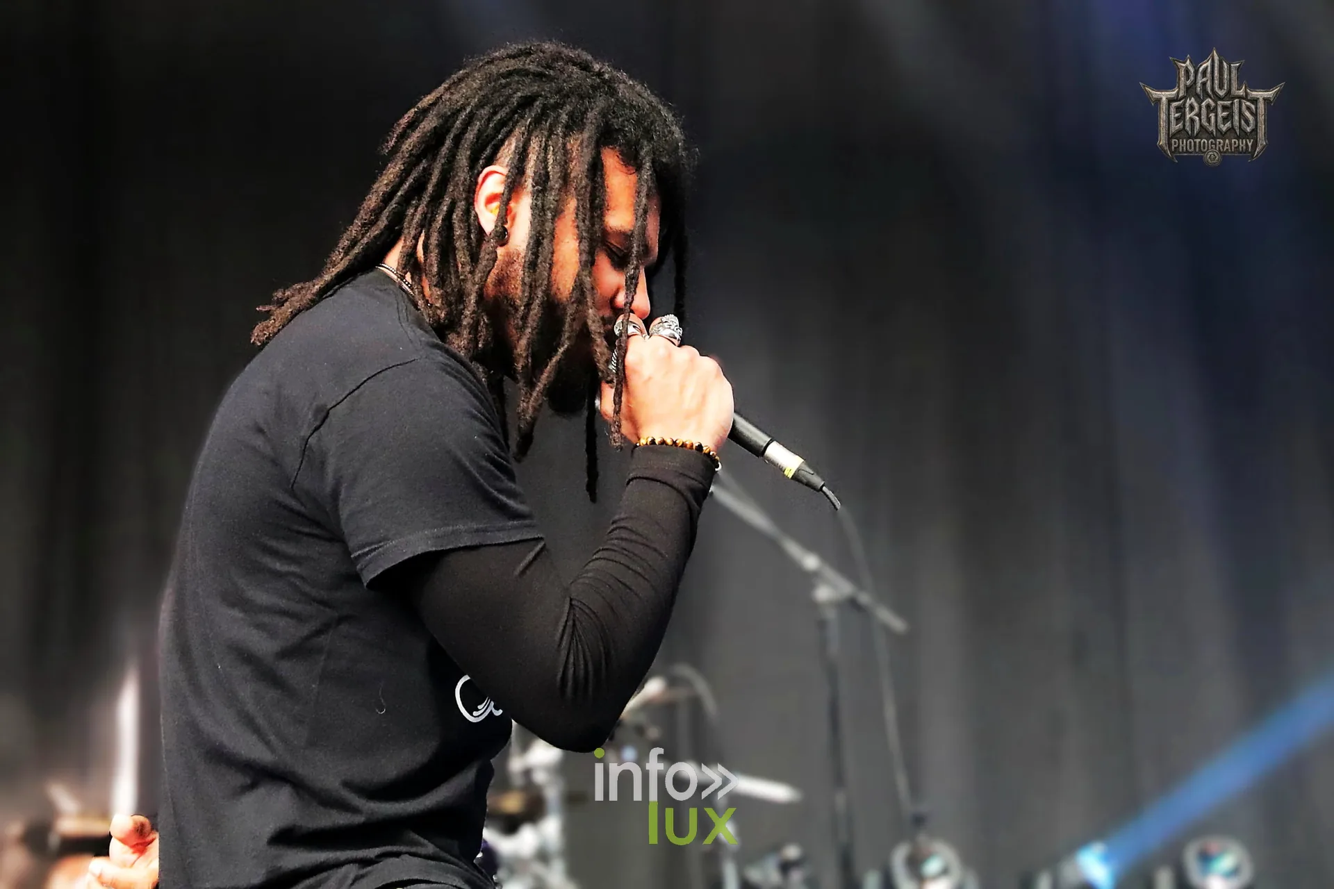 Strayed From Humanity sur scène, Durbuy Rock Festival 2025, photo de Paul Tergeist Photography