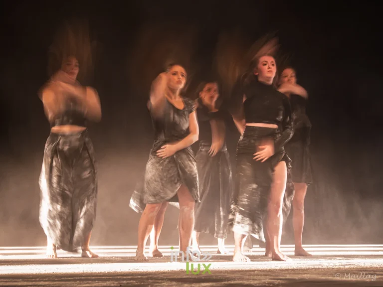 La Neuvième, spectacle de danse contemporaine de Ballismos au Centre culturel Le Totem à Libramont-Chevigny, 24 octobre 2026 : groupe de danseuses (photo Guy Maillard)