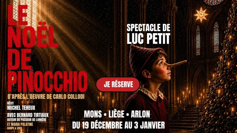 Visuel du Noël de Pinocchio, spectacle de Luc Petit