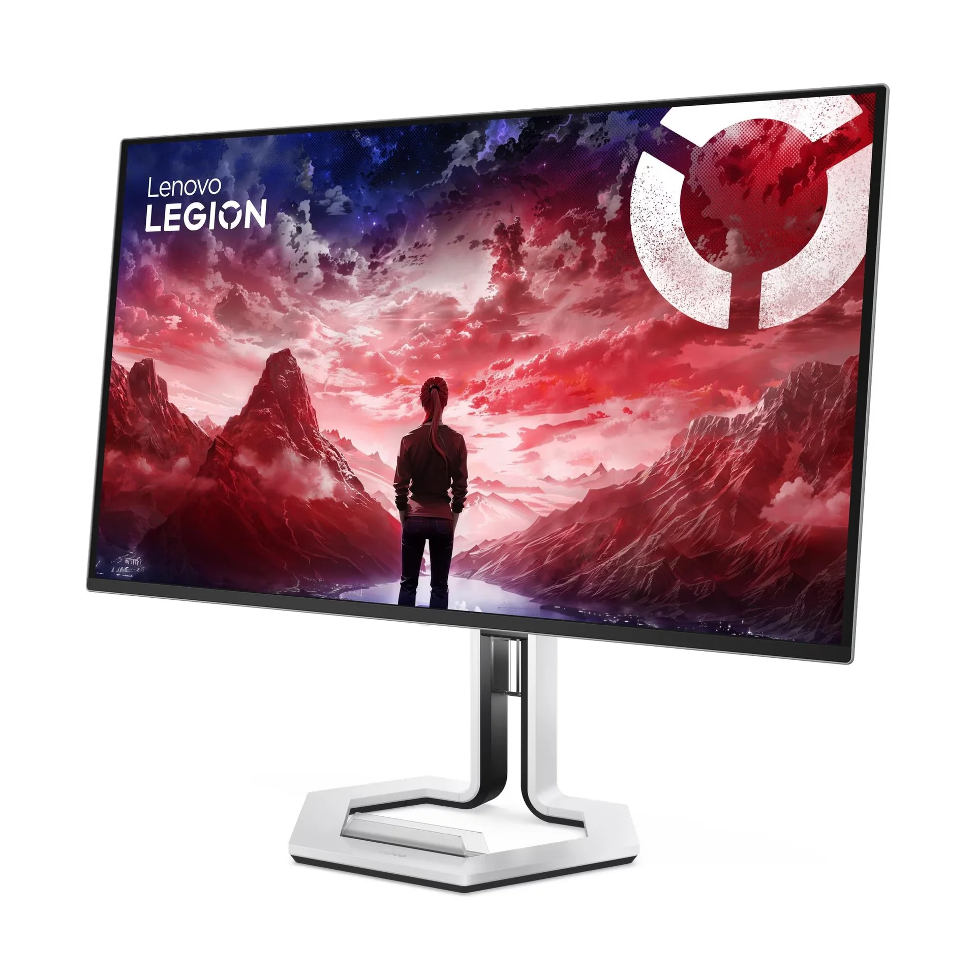 Le Lenovo Legion Pro 32UD-10 de trois quarts gauche, dalle de 31,5 pouces