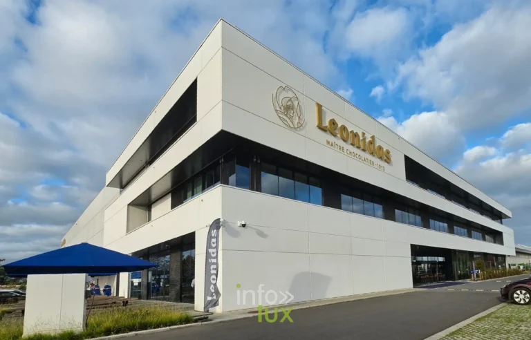 Le nouveau bâtiment de Leonidas à Nivelles, inauguration du nouveau site Leonidas à Nivelles, 15 octobre 2026 (photo Karolyn Delisé-Hanse)