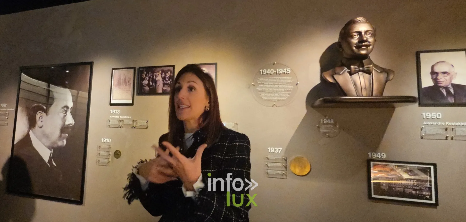 Présentation de l’espace consacré à l’histoire de Leonidas, inauguration du nouveau site Leonidas à Nivelles, 15 octobre 2026 (photo Karolyn Delisé-Hanse)