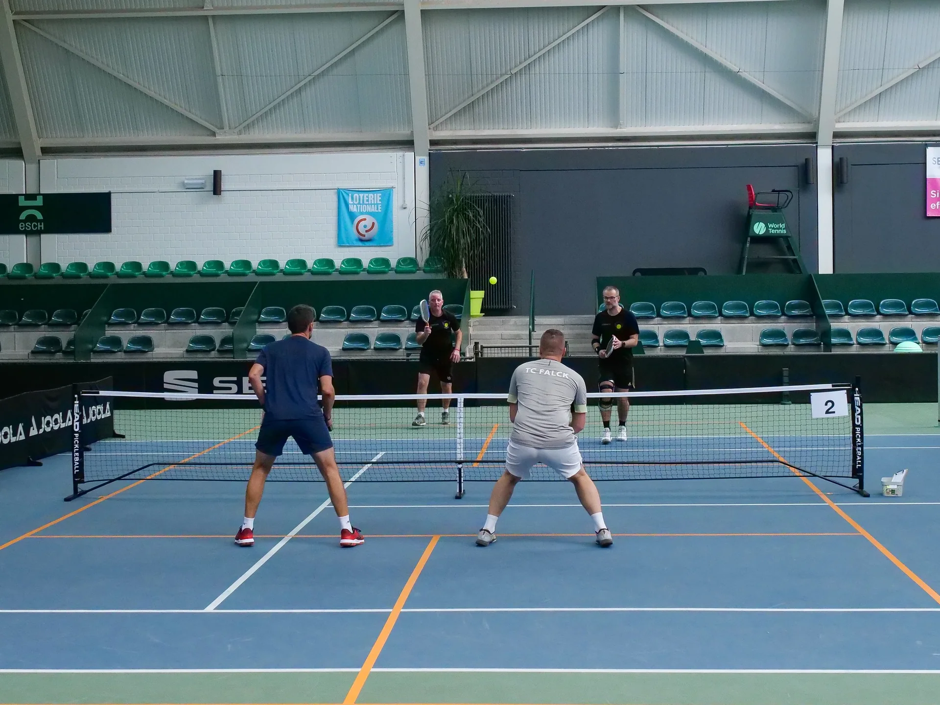 2e Luxembourg International Pickleball Open, Esch-sur-Alzette, octobre 2026 : un match du tournoi (photo Michel Parol / FLT)