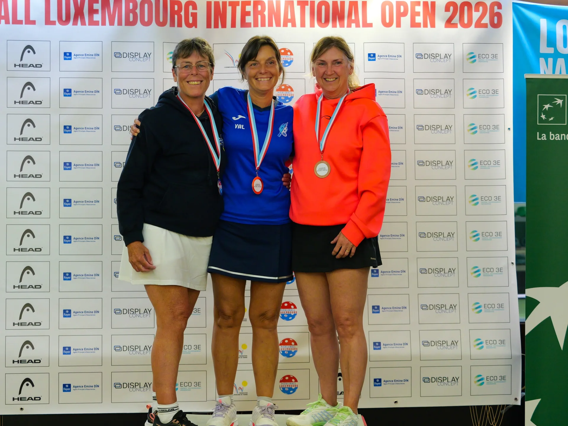 2e Luxembourg International Pickleball Open, Esch-sur-Alzette, octobre 2026 : un podium du tournoi (photo Michel Parol / FLT)