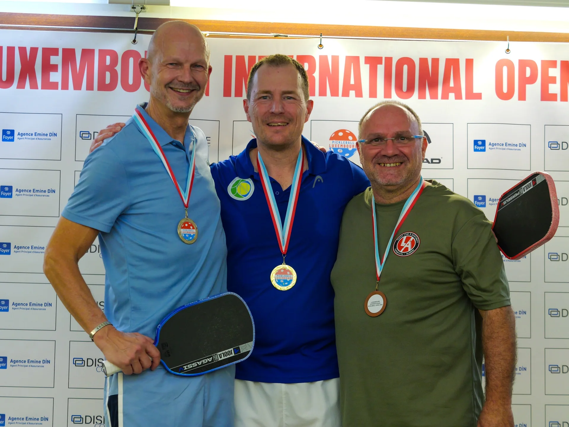 2e Luxembourg International Pickleball Open, Esch-sur-Alzette, octobre 2026 : un podium du tournoi (photo Michel Parol / FLT)