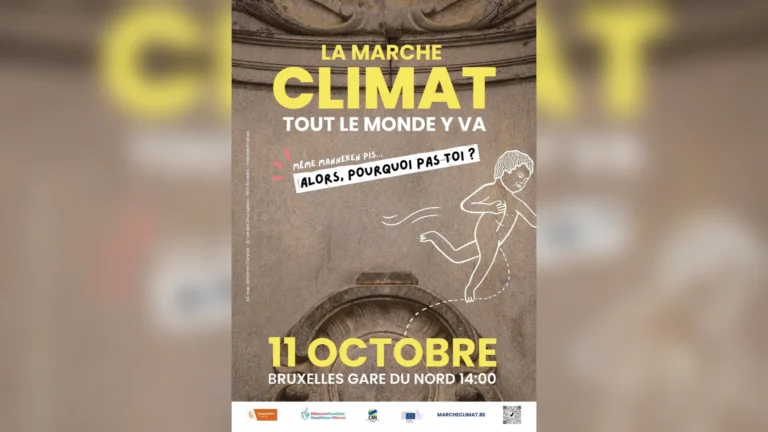 Affiche de la Marche climat du 11 octobre 2026 à Bruxelles