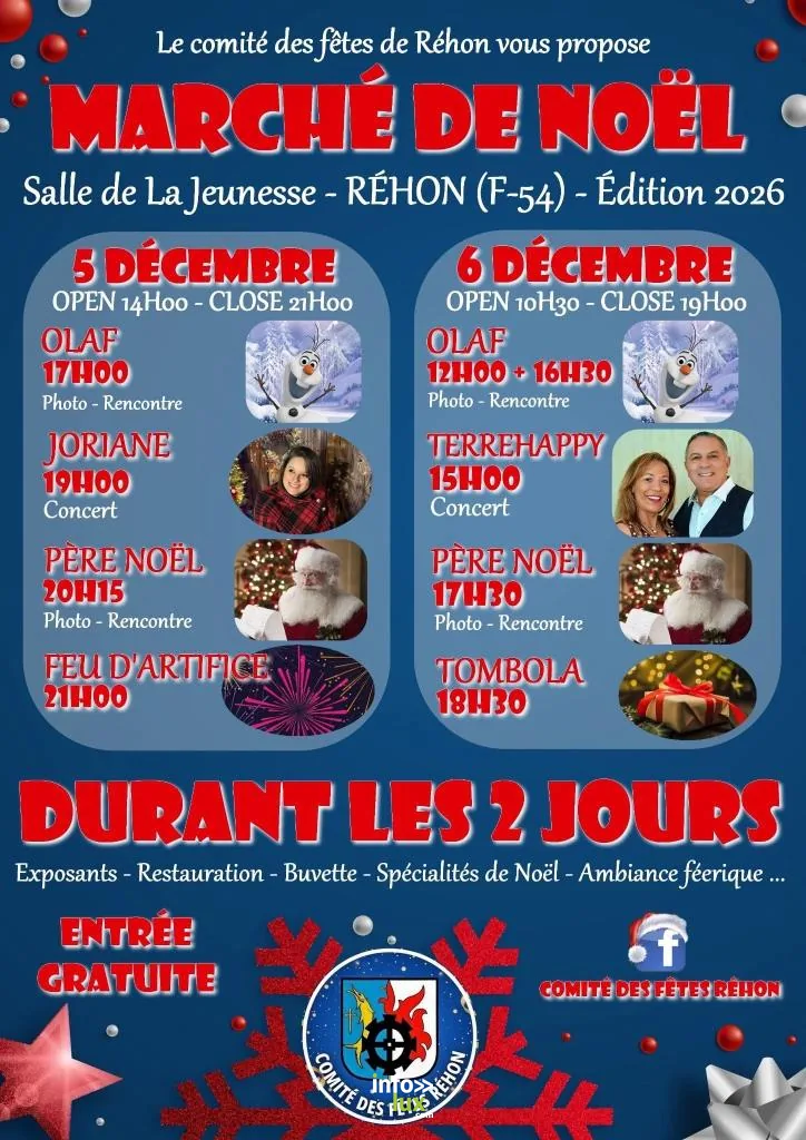 Réhon > Marché de Noël > Marché de Noël de la salle de la Jeunesse 2026
