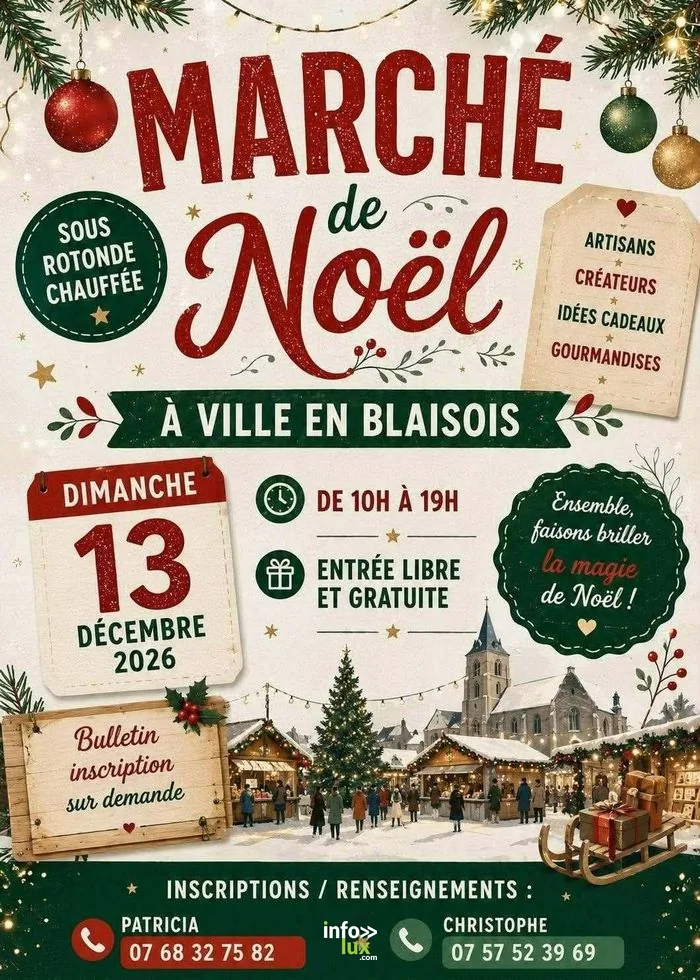 Ville-en-Blaisois > Marché de Noël > Marché de Noël de Ville-en-Blaisois 2026