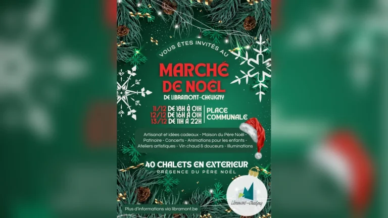 Libramont-Chevigny > Marché de Noël > Premier marché de Noël en extérieur sur la place communale (11, 12 et 13 décembre 2026)