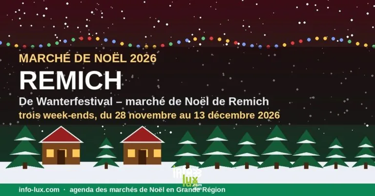 De Wanterfestival – marché de Noël de Remich 2026 : Remich