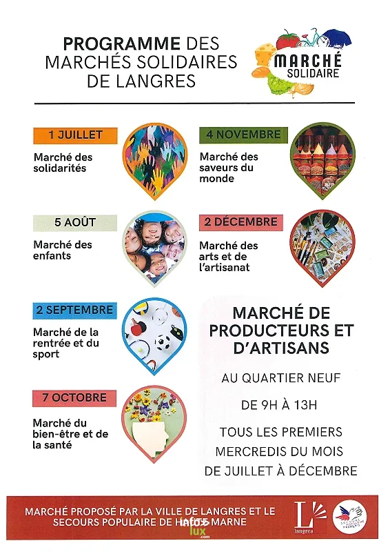 Langres > Marché > Marchés Solidaires à Langres