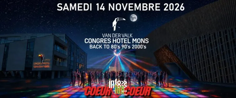 mons > Danse > GRANDE SOIREE CELIBATAIRES I VANDERVALK MONS x COEUR A COEUR I SAMEDI 14 NOVEMBRE 2026