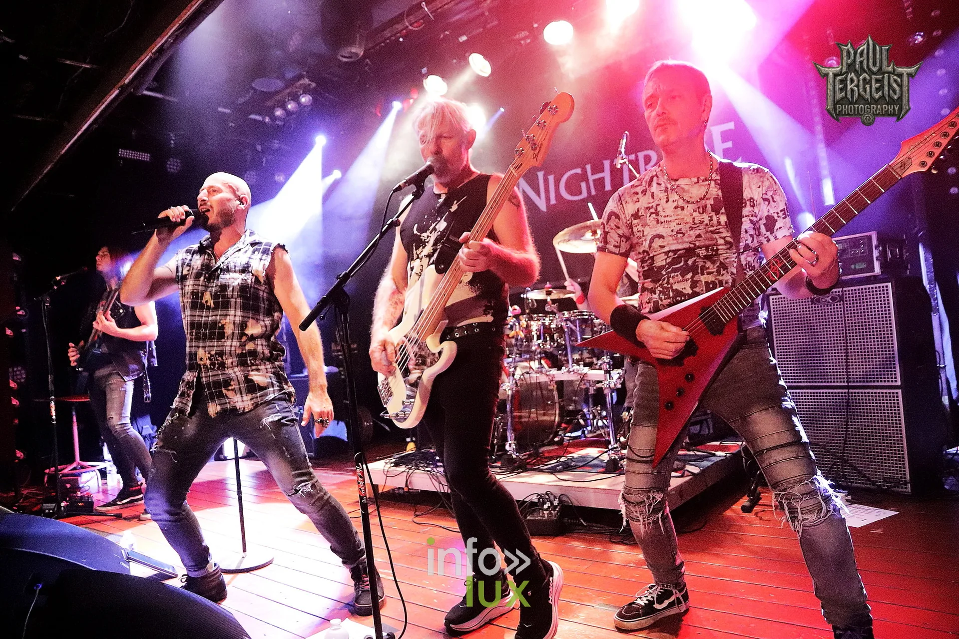 Nightride en concert au Spirit of 66 à Verviers, 2 octobre 2026 : Renaud Dechamps, David Lefrançois, John Lemoine et Giorgio Ruscelli sur scène