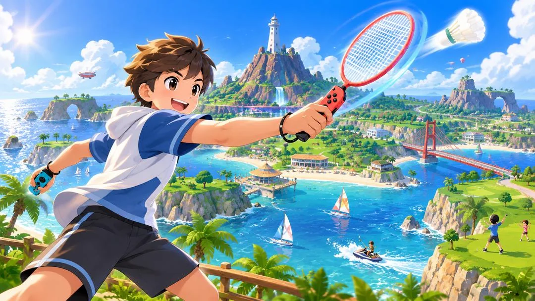 Illustration : jouer à plusieurs à Nintendo Switch Sports Resort
