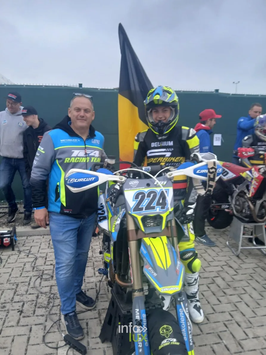 Noah Champagne et son papa à Mettet en 2026