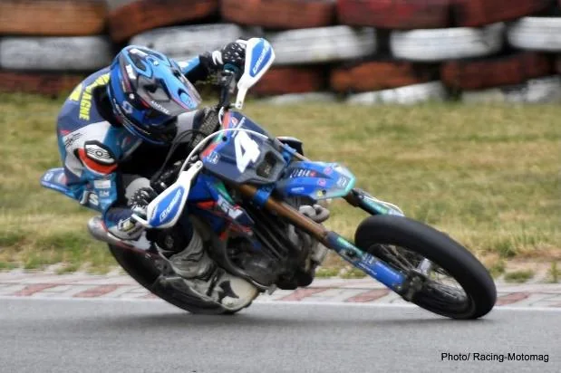 Noah Champagne en Supermotard sur sa TM numéro 4