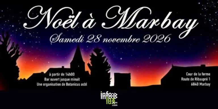 Neufchâteau > Marché de Noël > Noël à Marbay : marché d’artisans et défilé de tracteurs 2026