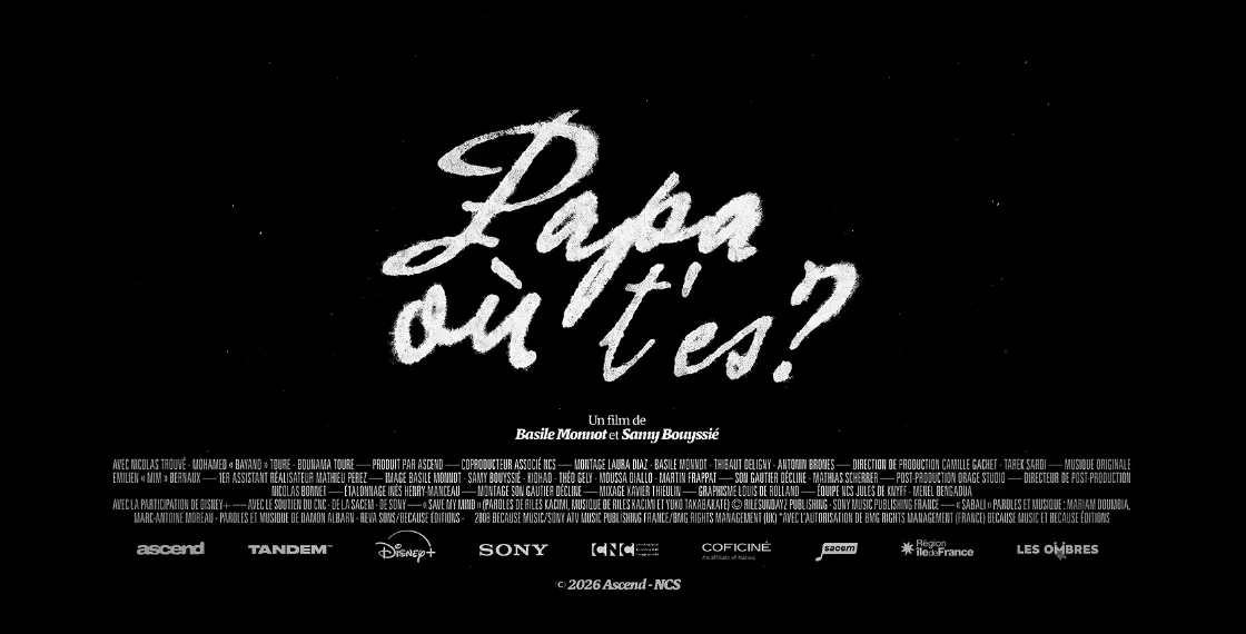 Carton-titre du documentaire « Papa où t’es ? », un film de Basile Monnot et Samy Bouyssié