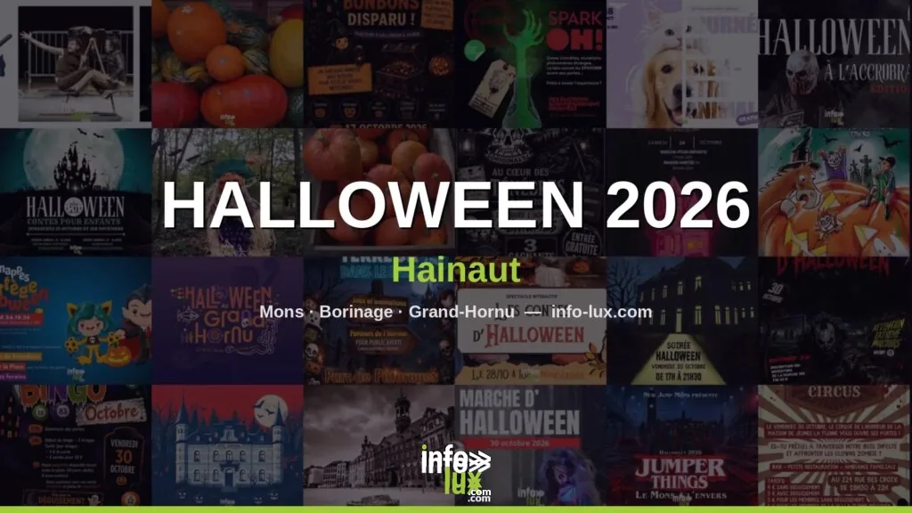 Halloween 2026 dans le Hainaut