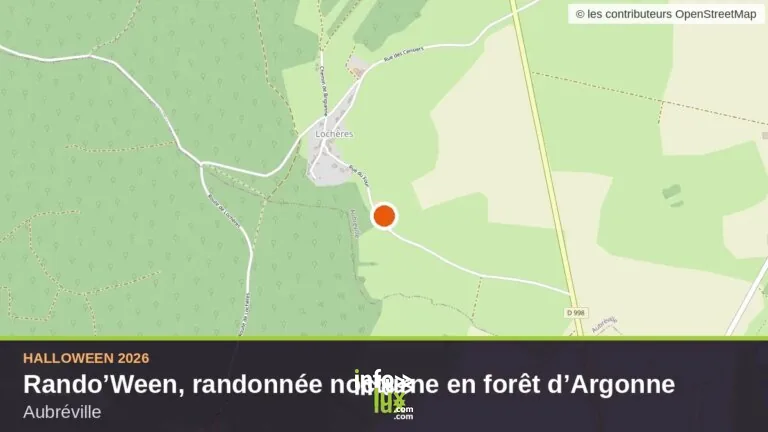 Rando’Ween, randonnée nocturne en forêt d’Argonne 2026, Aubréville