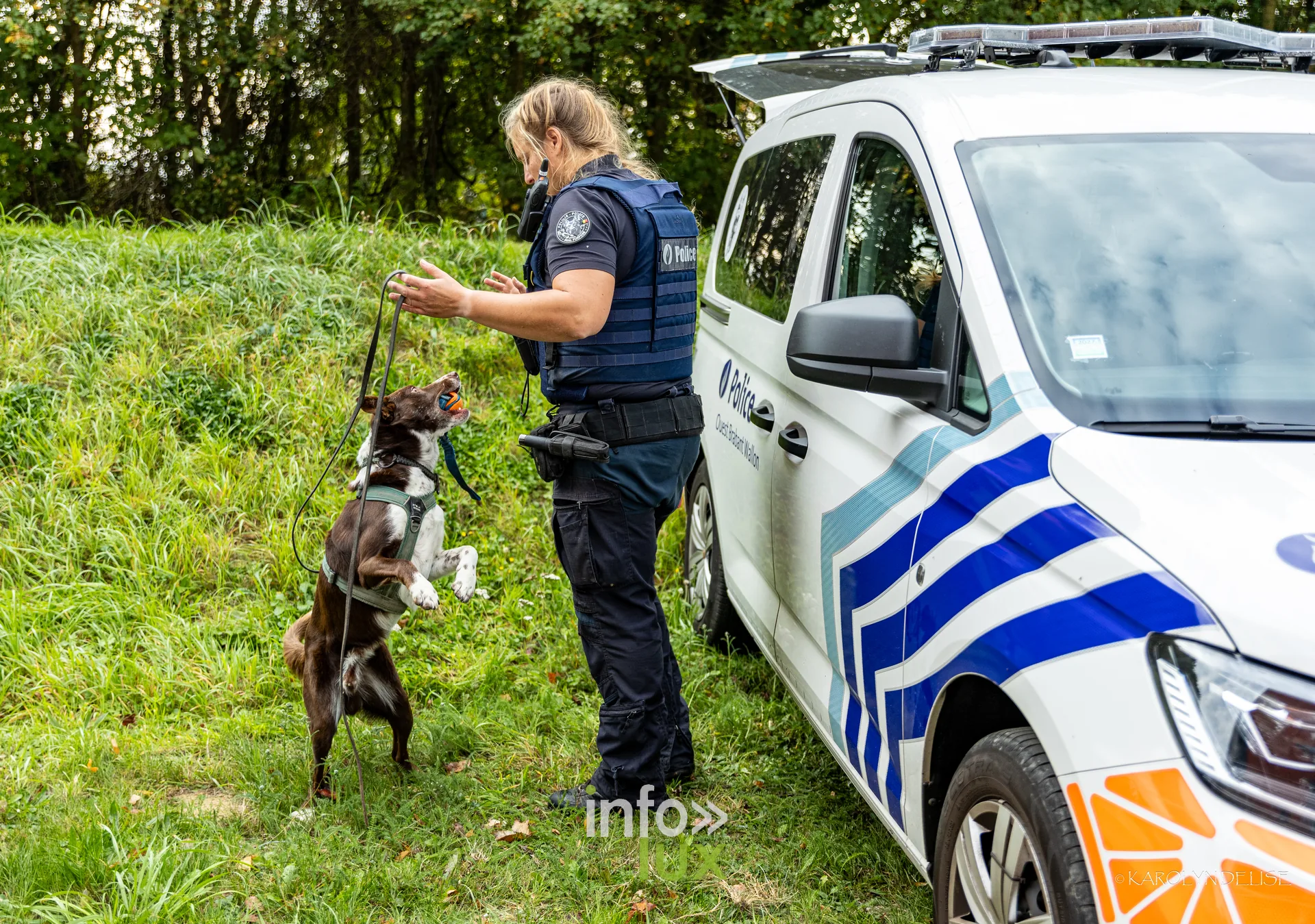 Portes ouvertes des pompiers de Nivelles, 27 septembre 2026 : Un chien de la police aux portes ouvertes