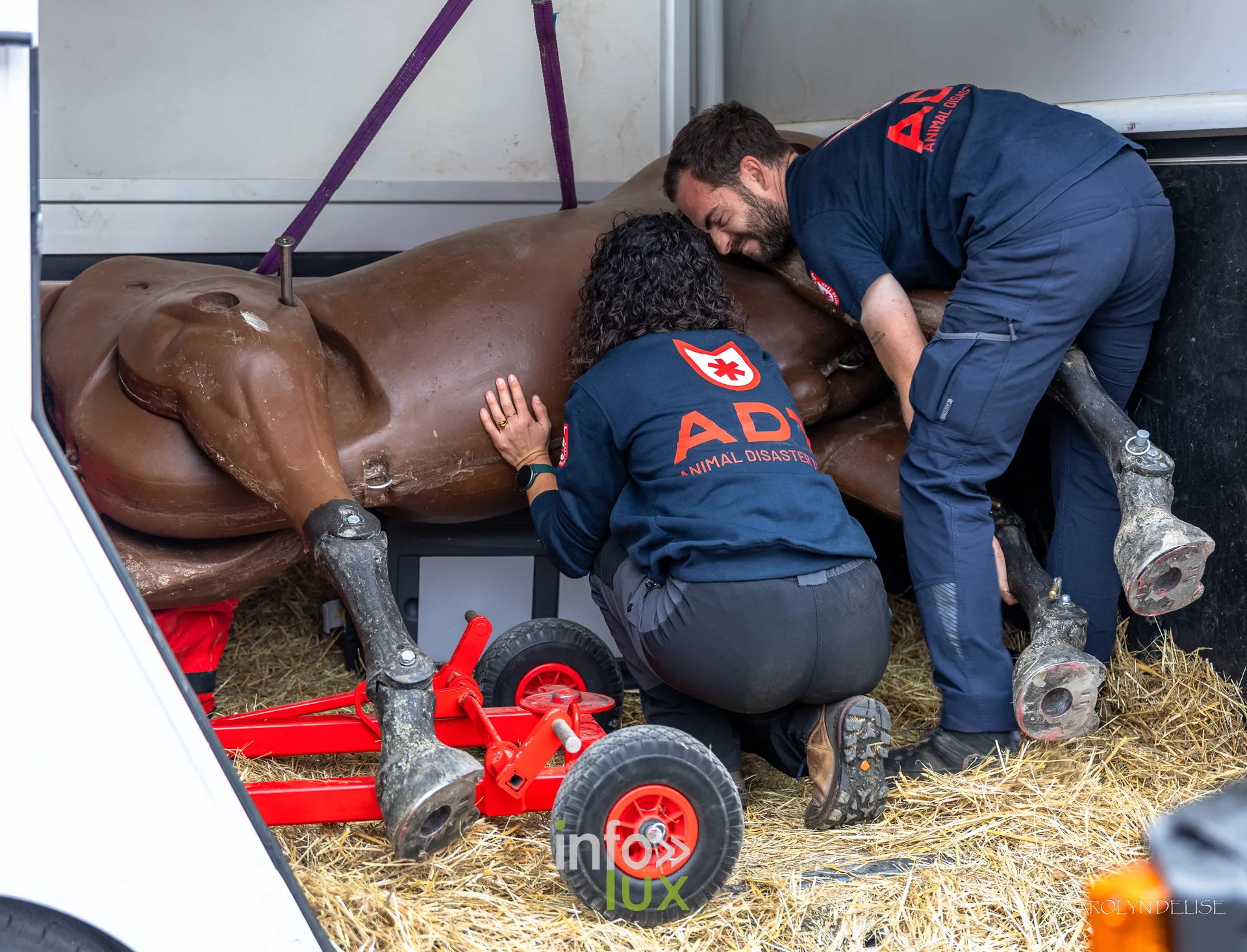 Portes ouvertes des pompiers de Nivelles, 27 septembre 2026 : Démonstration de sauvetage d’un cheval, sur mannequin